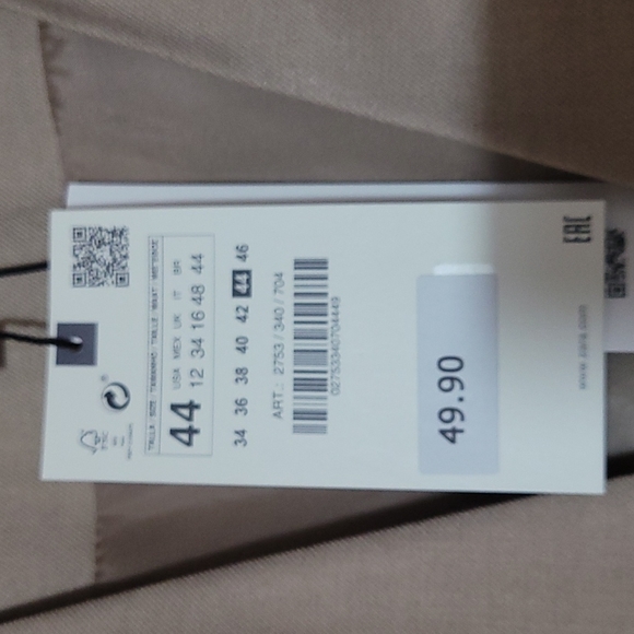 Zara Taupe Brown Tailored Blazer - Picture 6 of 6